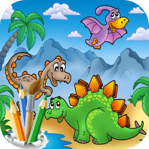 Dino Saurs Coloring Book For Kids