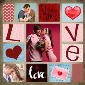Valentine’s Day Collage Photo Frames Editor