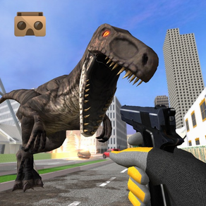 Caçador de dinossauro VR: Dino City Survival jogo