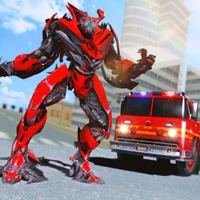 Fire Truck Fighter Robot Fight