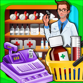 Supermarket Drugstore Cashier - Cash register Sim