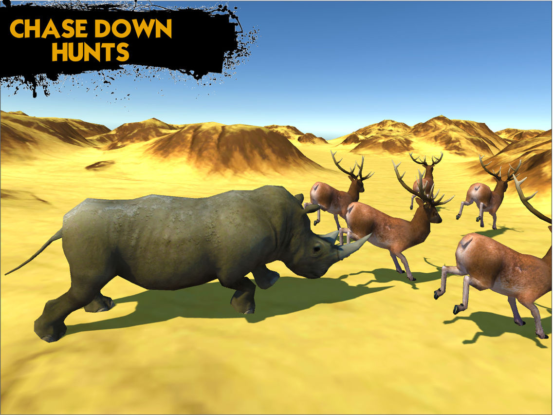 Deadly Desert Rhino - Wild Animal Simulator poster