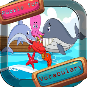 Sea animal vocabulary - 英単語 ゲーム アプリ 脳トレ パズル