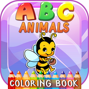 ABC Animal 英語字母動物著色遊戲的孩子們