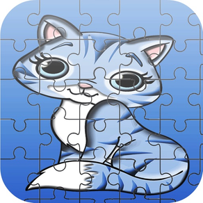 漫画の猫のジグソーパズル