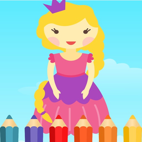 Princess and Fairy Coloring Book for kids free