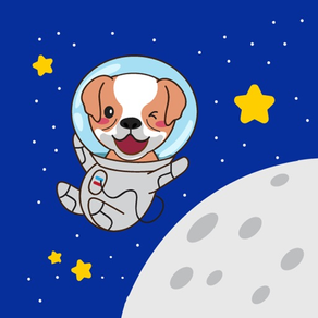 Astronaut Dog Stickers