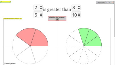 Compare Fractions Interactive poster