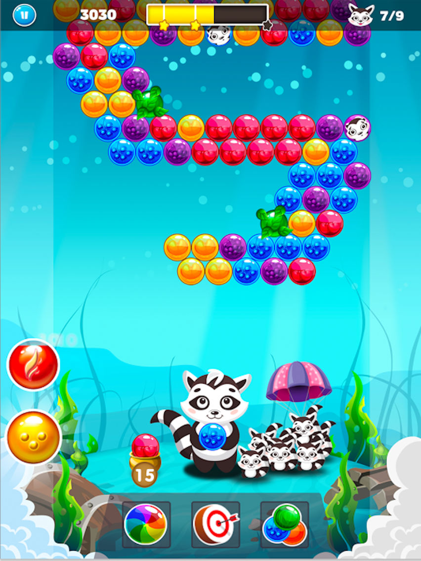 Raccoon Rescue -Bubble Shooter poster