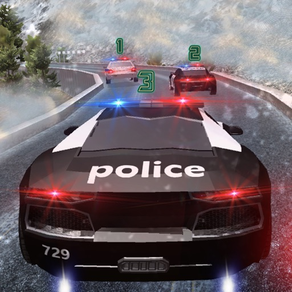 Policía Perseguir Cerro Carro 3D: Policías Chofer
