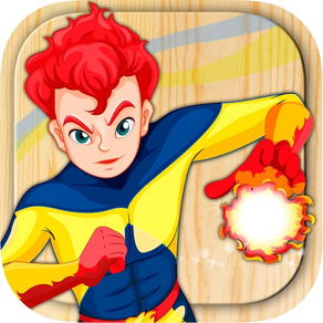 Superhelden-Spiele für Kinder - Superheld-Malbuch