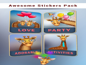 Giraffe Cam- Baby Giraffe Stickers