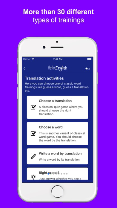 English Words: play & learn poster