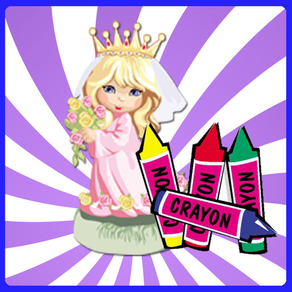 Coloring pages Chibi Princess Finger Painting book