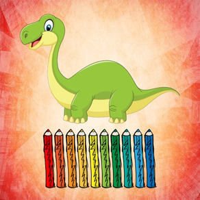Dinosaure Coloration Livre Pour Enfant éducatif & Apprentissage Avec Gratuit Jeu