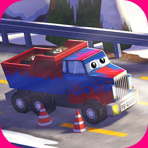 A Little Truck in Action Free: 3D Camion Driving Game with Funny Cars for Kids
