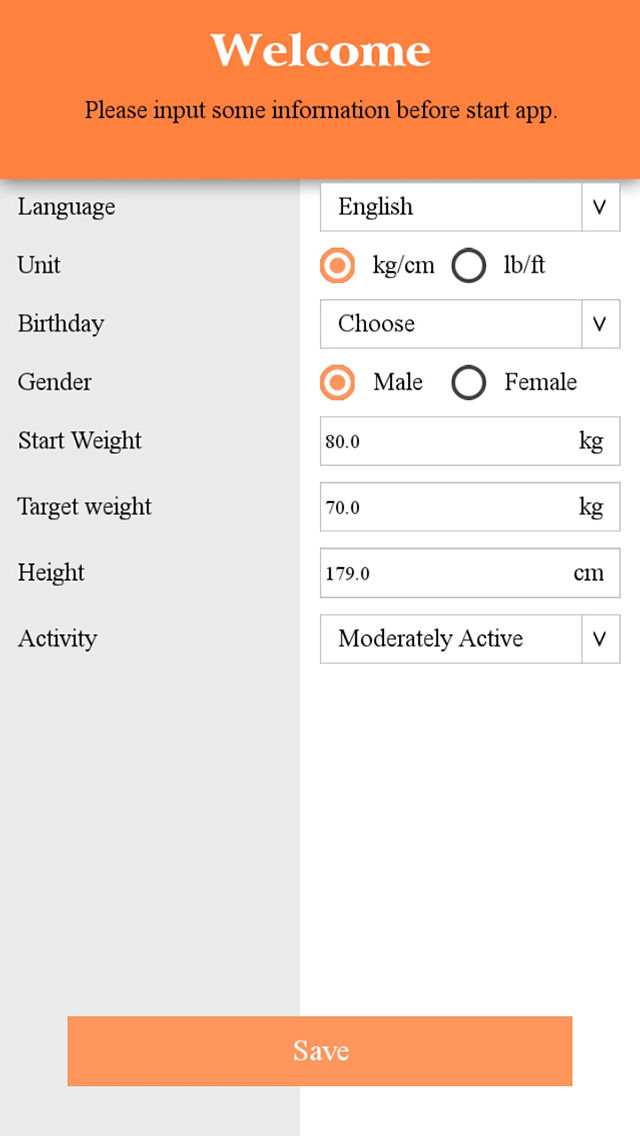 Weight, BMI Tracker poster