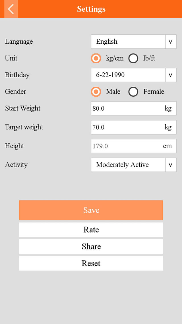 Weight, BMI Tracker poster