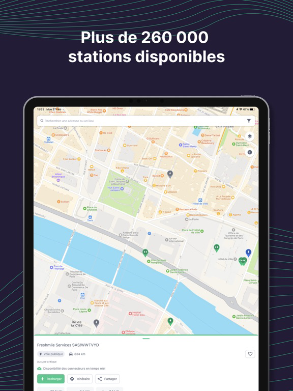 Electromaps Bornes de recharge Affiche