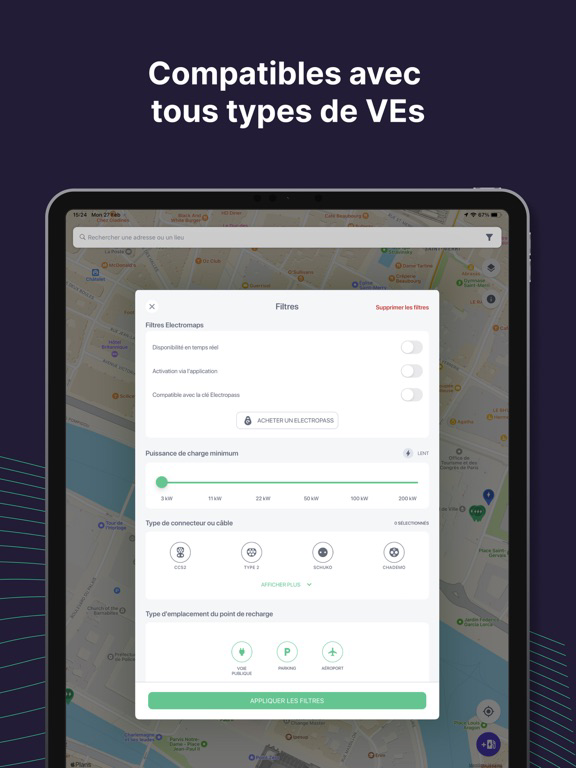 Electromaps Bornes de recharge Affiche