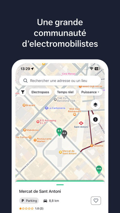 Electromaps Bornes de recharge Affiche