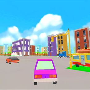 Cute Car Rider 3D : Small City