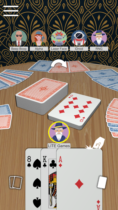 Huit Américain: Jeu de cartes Affiche