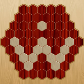 wood hexagon puzzle game