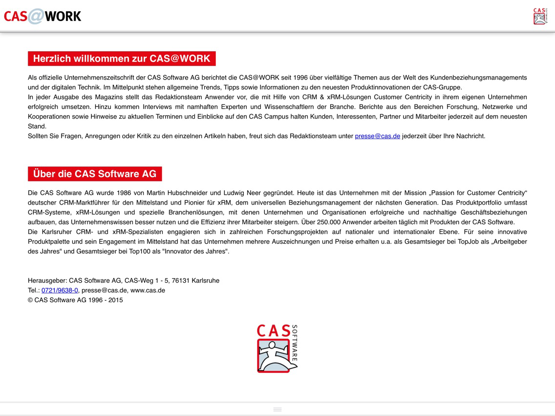 CAS@WORK poster