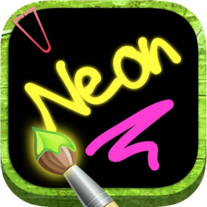 Draw with neon on screen