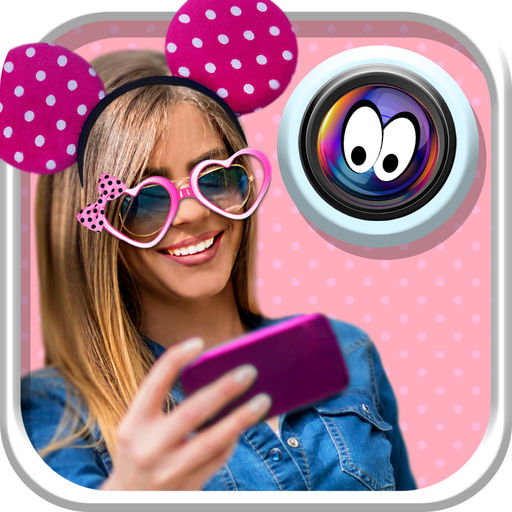 Cute Stickers Camera for Girls Selfie Picture Decorator & Funny Face