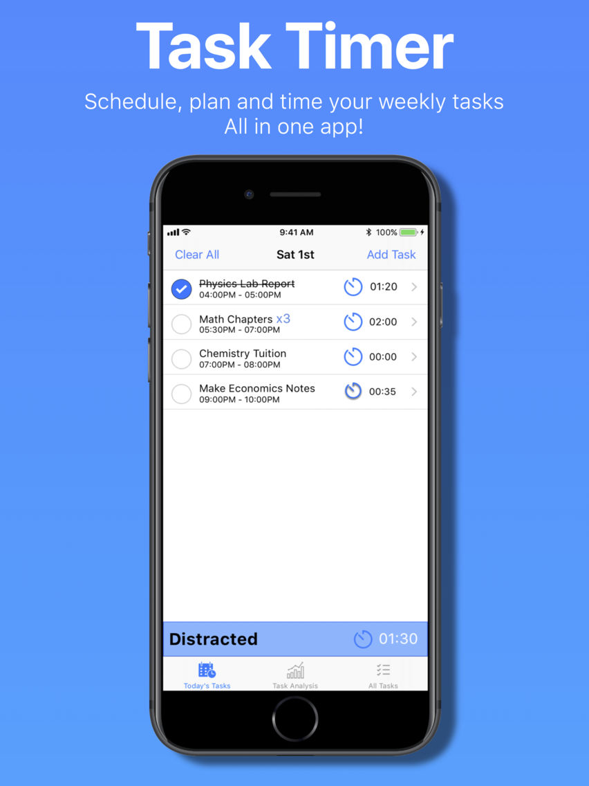 Task Timer - Weekly Tasks Scheduler poster