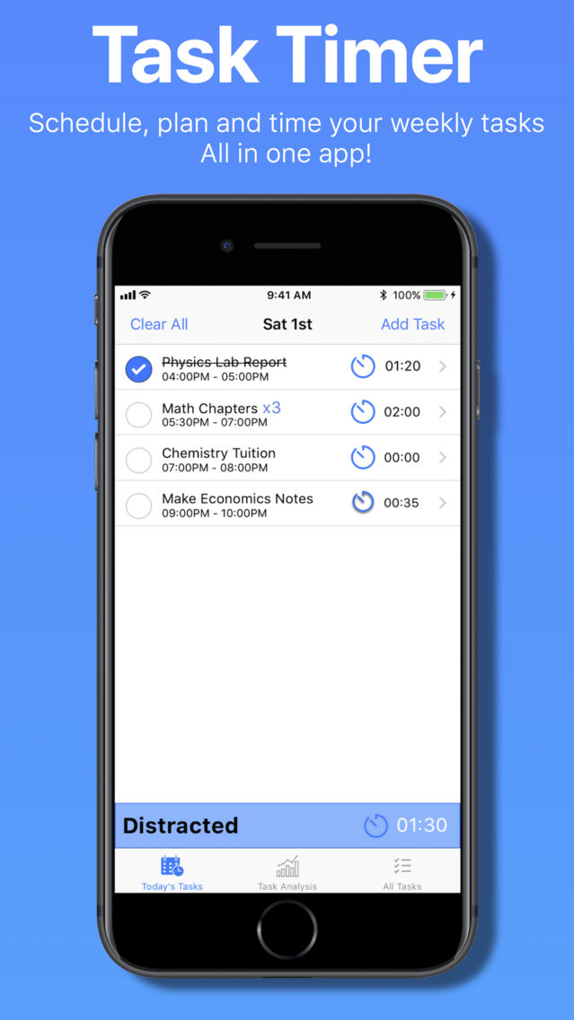 Task Timer - Weekly Tasks Scheduler poster
