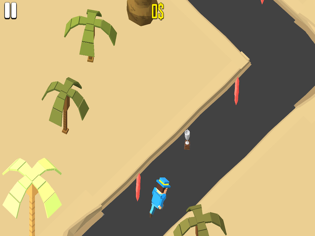 Pixel ZigZag Run poster