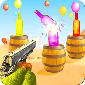 Real Gun Bottle Shooter 3D