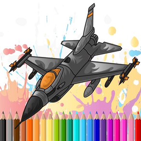 아이에 대한 항공 비행기 비행 색칠 공부