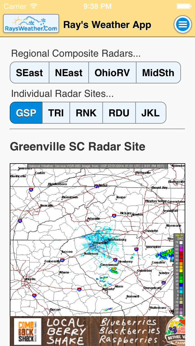 RaysWeather.Com App poster
