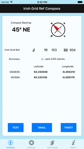 Irish Grid Ref Compass