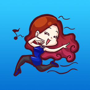 Selena Red Hair Girl Inlove Sticker