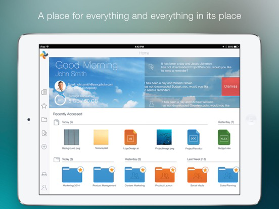 Syncplicity الملصق