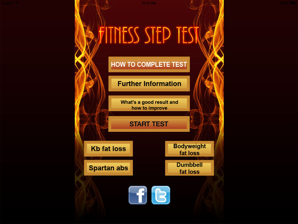 Fitness Step Test- VO2max poster