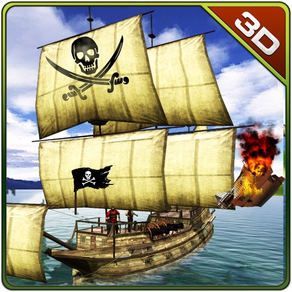 Pirata transporte de tesoro y juego de tiro al mar