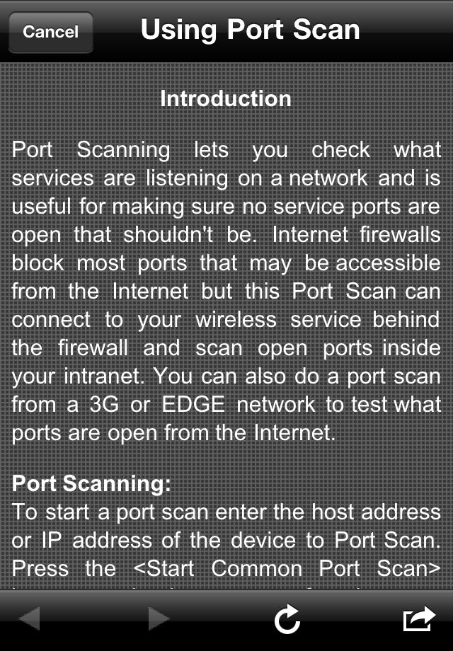 PortScan poster