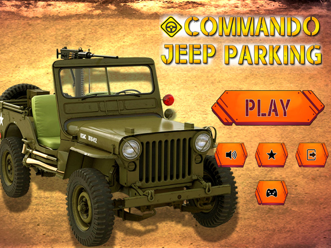 Commando Jeep Parking Mission - Offroad Madness poster