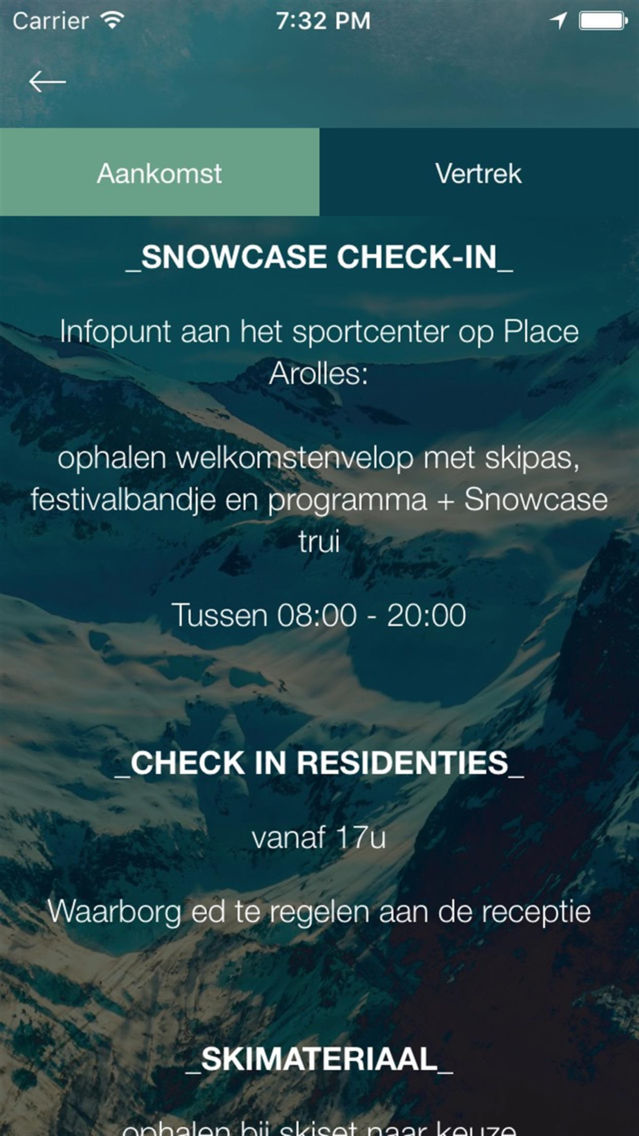 Snowcase poster