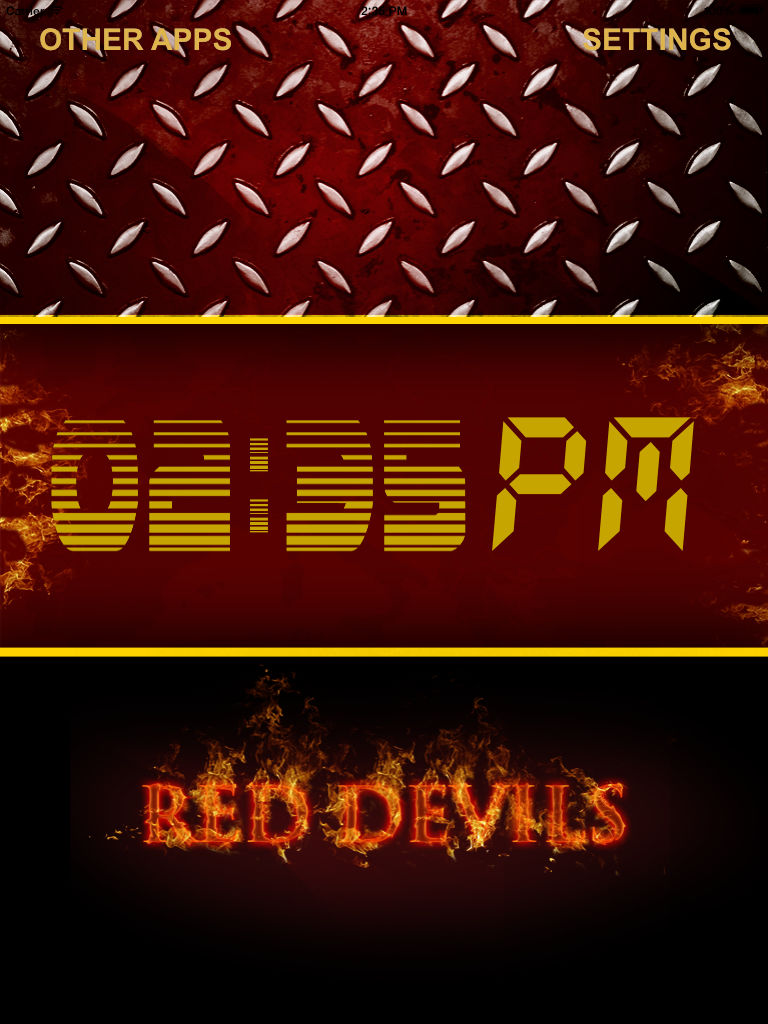 Manchester Red Devils alarm poster