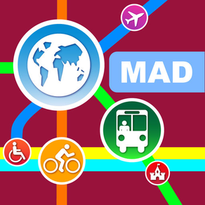 Madrid City Maps - Discover MAD with MRT,Bus,Guide