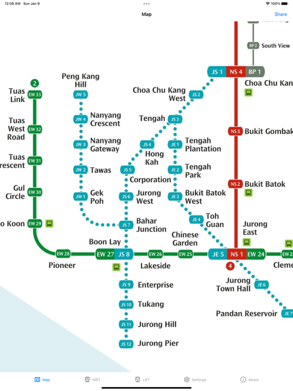 SG MRT Map poster