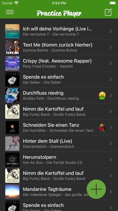 Übungsspieler Plakat