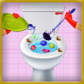 洗面所の清掃ゲーム